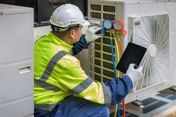 Professional Air Conditioning Repair technician working in Cushing, OK